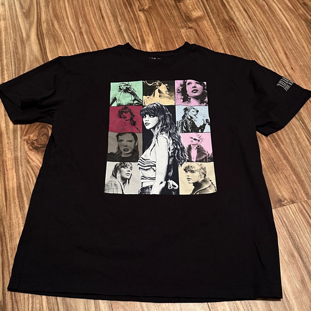 Taylor Swift Eras Tour Tee Shirt Black Medium M